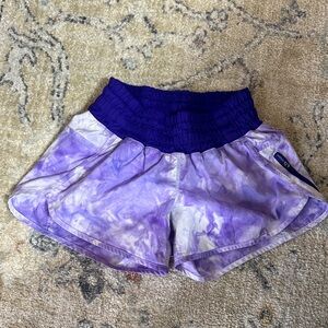 lululemon athletica Purple Tie-Dye Athletic Shorts